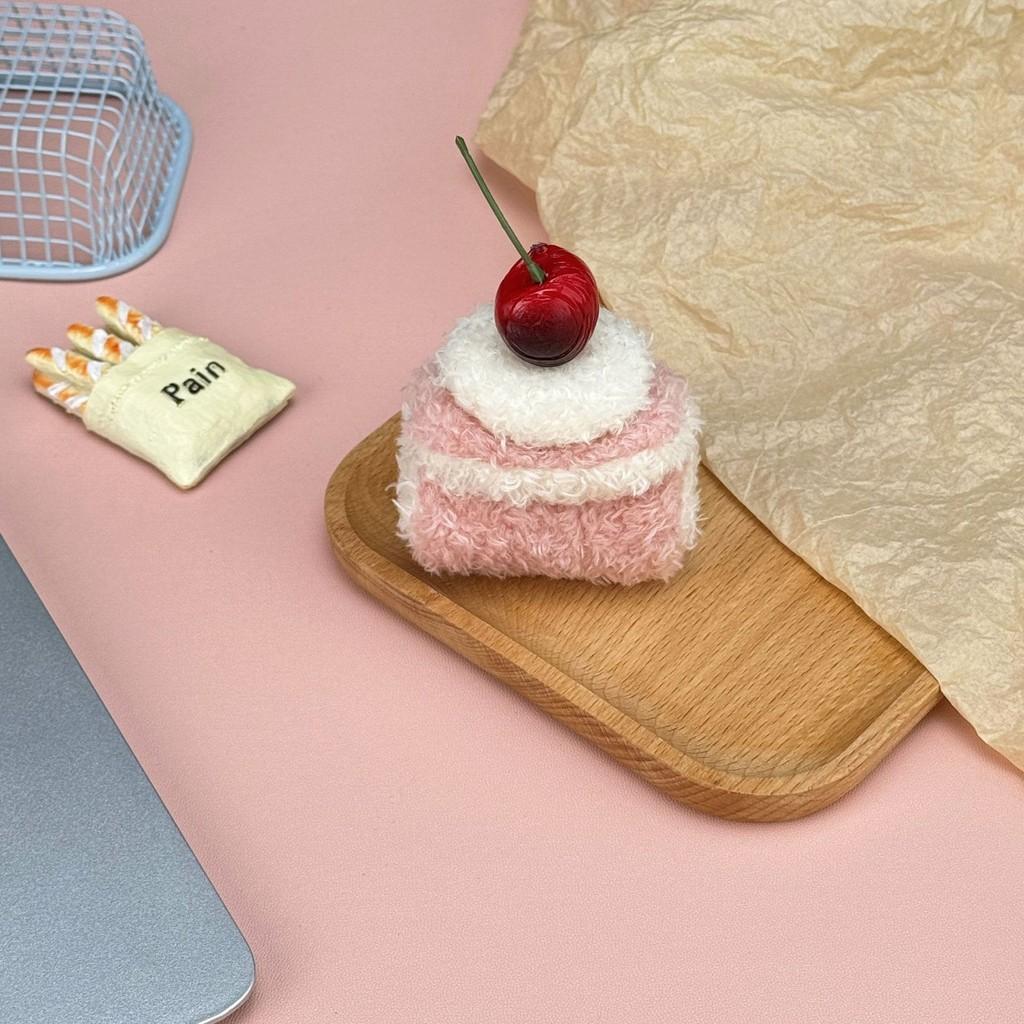Cake Cherry Cute Burger Three Names Hot Dog Plush Toy Pendant For Bag Decor