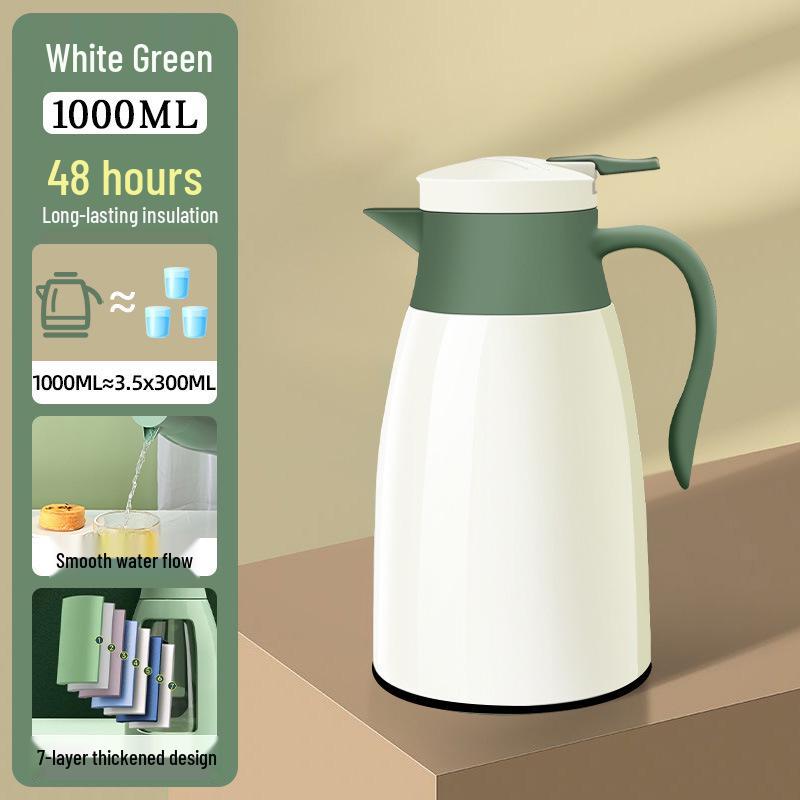 Large Capacity Glass Insulated Thermos Flask - Desktop Warm Water Bottle