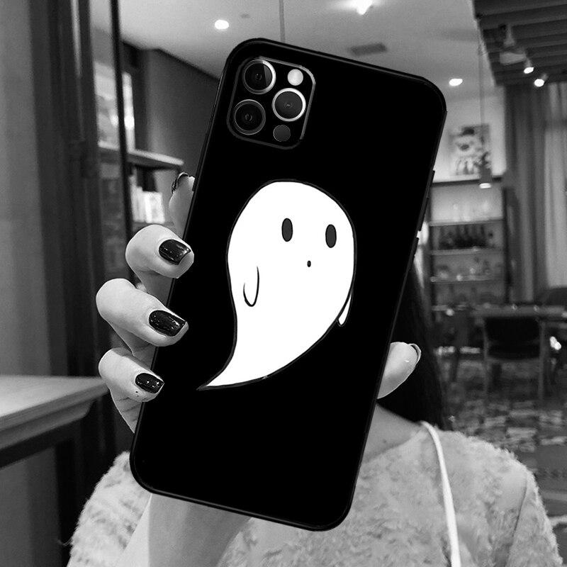 

Чехол для телефона с изображением призрака на Хэллоуин для iPhone 14 Pro Max XS X XR, чехол для iPhone 13 12 Mini 11 Pro Max 7 8 Plus iPhone 13Pro MAX