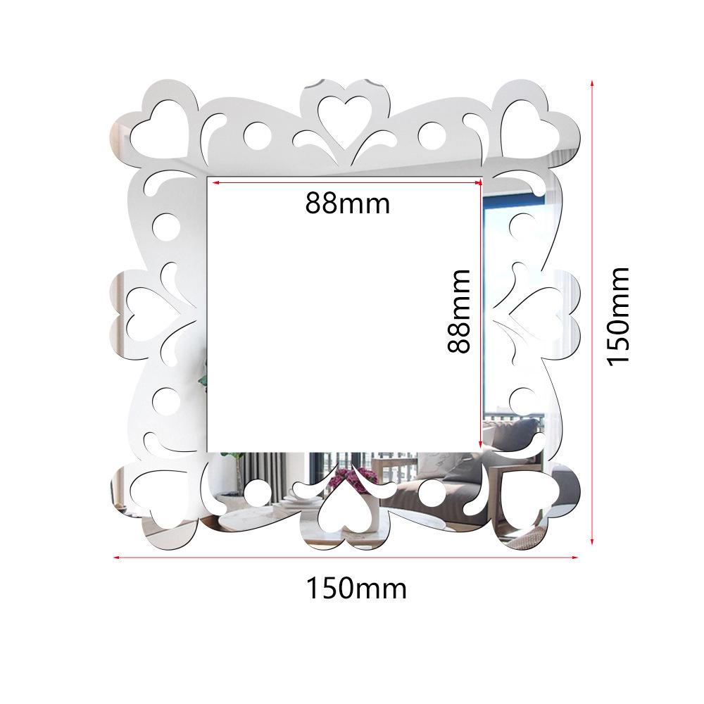 Acrylic Switch Mirror Wall Sticker for Living Room & Bedroom Decor