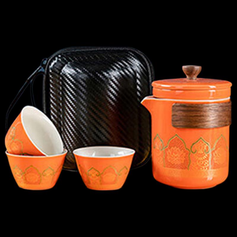 Portable Ceramic Kung Fu Tea Set