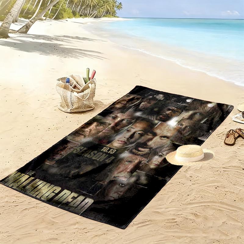 Apocalyptic Warrior Uprising beach towel Outdoor camping soft quick-drying swim towel seaside swim beach printing Fashion Comfort