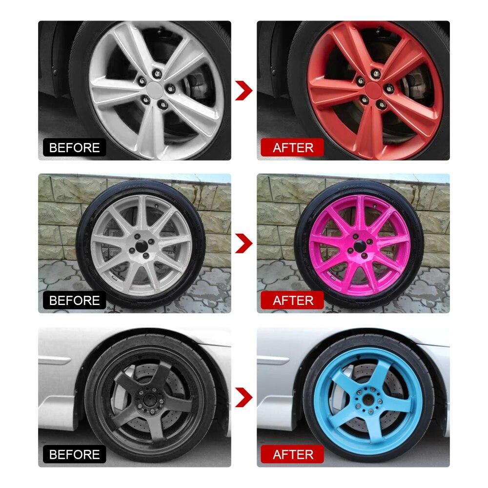 30ml Auto Wheel Spraying Film Car Tire Body Wheel Self-painting Hand-tearable Wheel Hub Paint Spraying Film Car Tire Color Spray