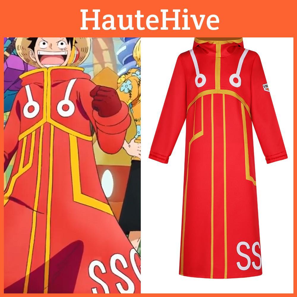 One Piece Pirate King Cosplay Kostým Luffy Bunda Anime Oblečení Role Play Oblečení