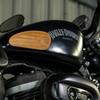 Tank Pad: Mini Leather, Classic Striped, Bike, Touring Tank, Scratch Prevention, Protective Pad, Driving,