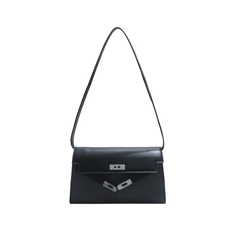 

High-end niche bag women s new fashion versatile commuter shoulder messenger bag portable Kelly bag