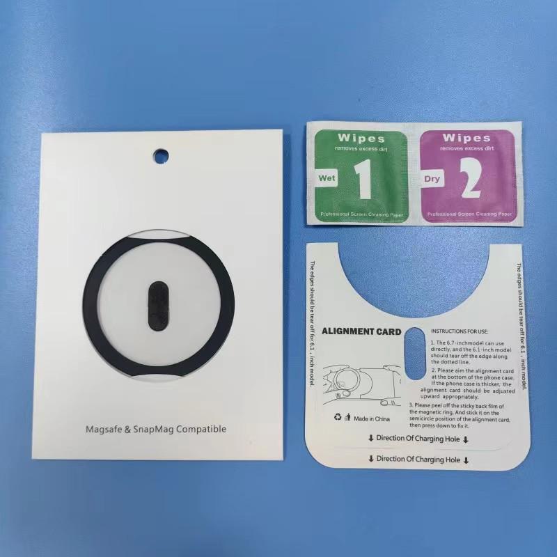 Ultra-Thin MagSafe Wireless Charger Magnetic Ring with Positioning Points