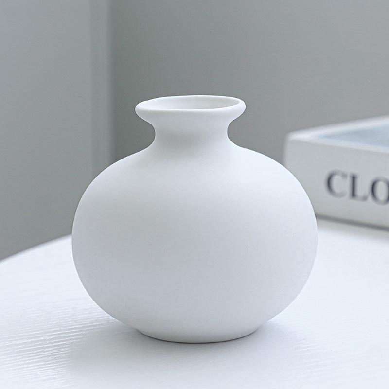 5-Piece Set Of Simple Ceramic Vases, Fresh Small Vases, Desktop Decorations, Simple Porch, Tv Cabinet, Home Crafts