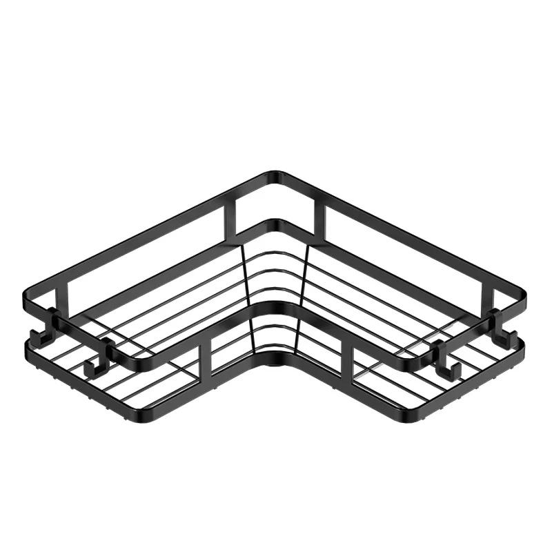 Półka łazienkowa bez gwoździ Półka narożna prysznicowa Aluminiowa półka na szampon Przechowywanie artykułów prysznicowych Akcesoria łazienkowe Półki łazienkowe