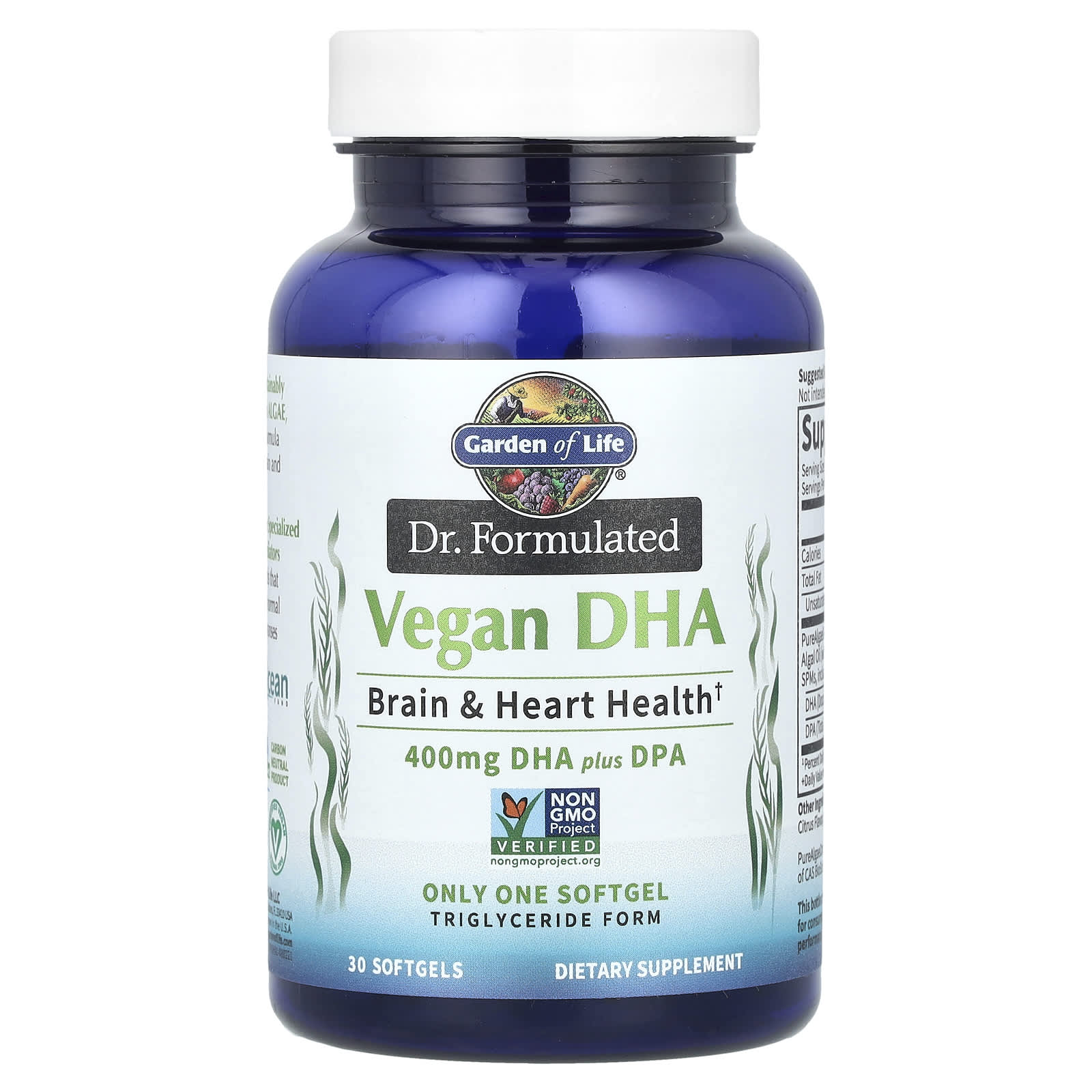 

Dr. Formulated Vegan Dha Plus Dpa, 30 Softgels
