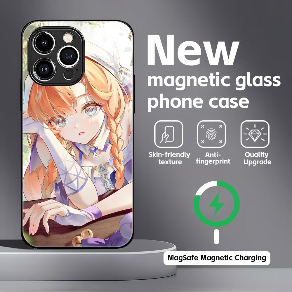 Wuthering Waves SIGRIKA  Phone Case For iPhone17 16 15 14 13 12 11 X XR XS 8 Plus Mini Pro Max Glass Magnetic Case