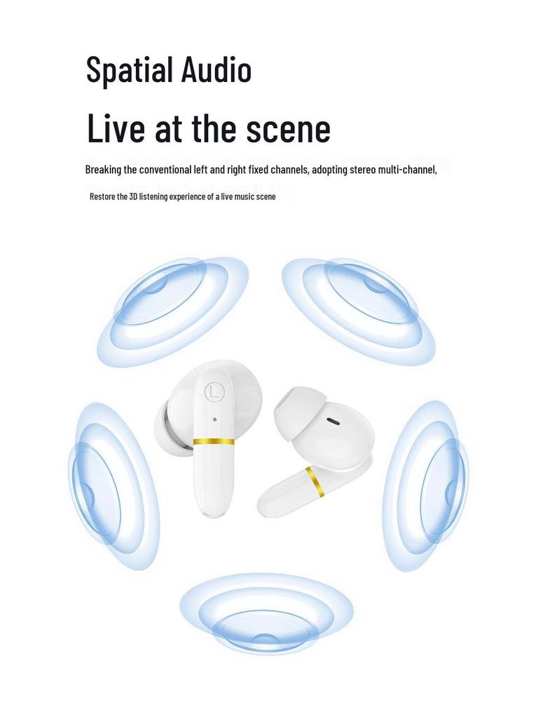 J2 Bluetooth Dual In-Ear Earbuds with Charging Case & Digital Display - Wireless Stereo Headphones