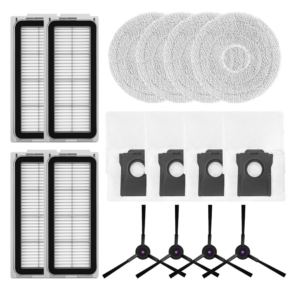 Filter Mop Cloth Dust Bag Side Brush Kit For Cecotec For Conga For X50 And For X-Treme, 1 Set Replacement Accessories