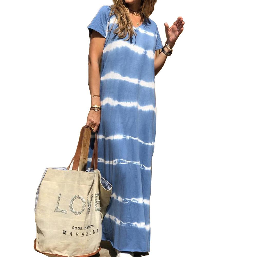 

Нова жіноча трикотажна сукня з принтом XXL синій