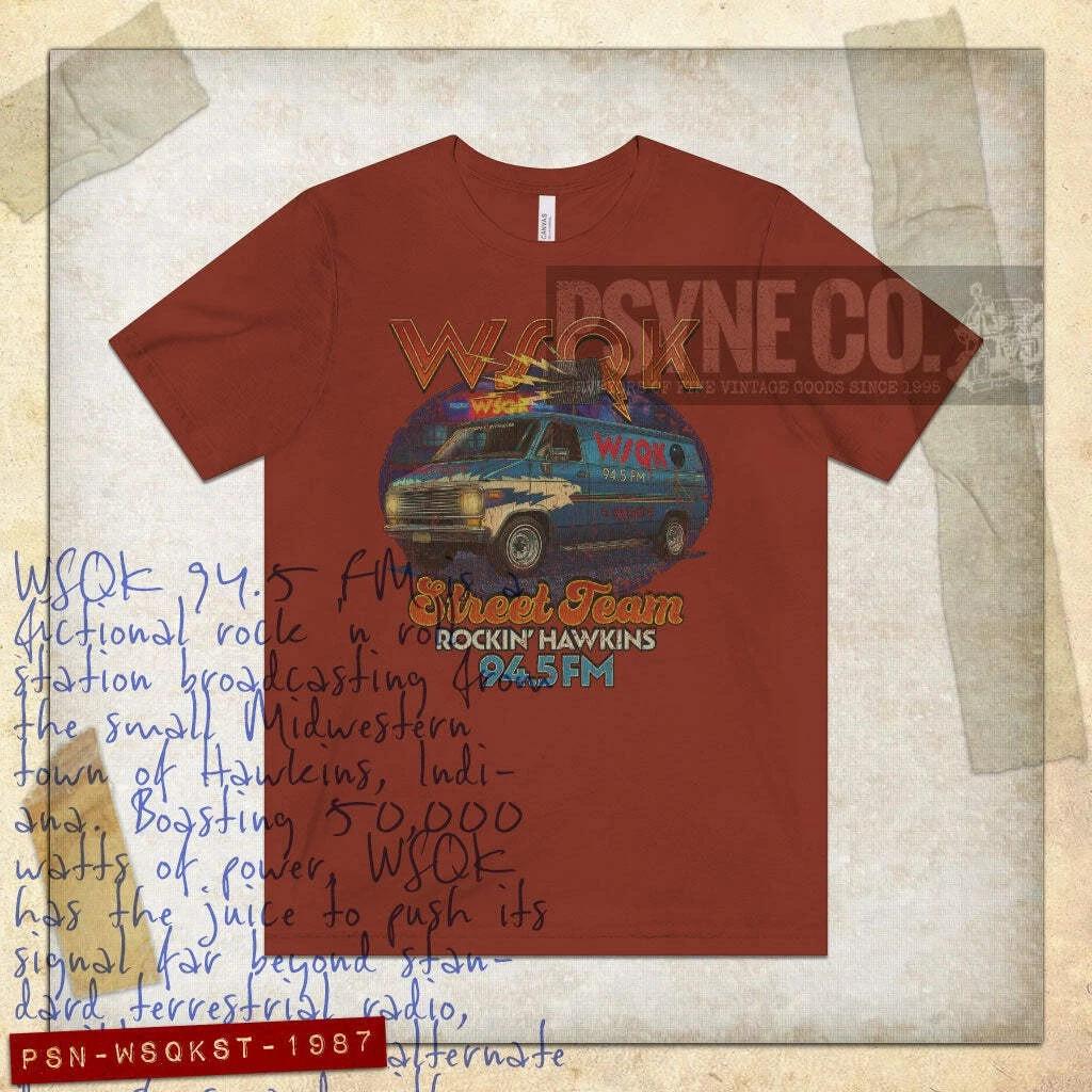 

WSQK Street Team 1987 Vintage Men s T shirt L