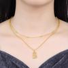Orstarry 925 Silver Golden A-Z Lucky Letters Necklace Pendant Necklace for Women Birthday Gifts Fashion Fine Jewelry