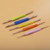 TPR Soft Rubber Double-Ended Crochet Hook Set, 5-Piece DIY Yarn Knitting Tool for Home Crafts