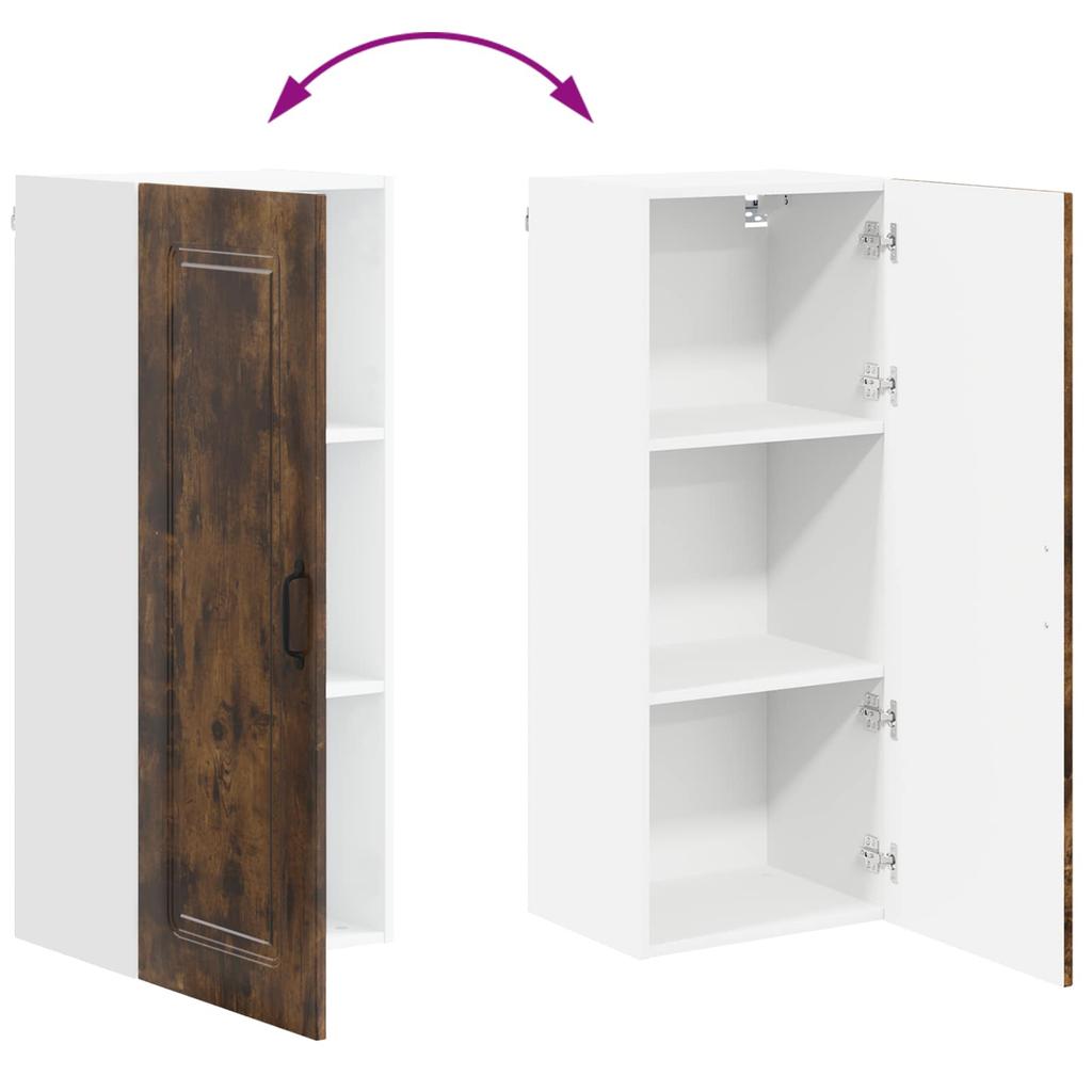 Dishwasher Front Panel Kalmar Smoked Oak 40 X 31 X 100 Cm
