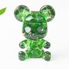 Crystal Resin Bear Car Air Vent Decor With Water Crystal And Crown For Gift Giving