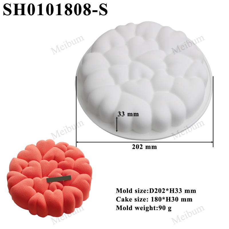 Food Grade Silicone Cake Molds Single Cell Mousse Moulds Dessert Decorating Pan Non Stick Pastry Baking Tools Kitchen Bakeware