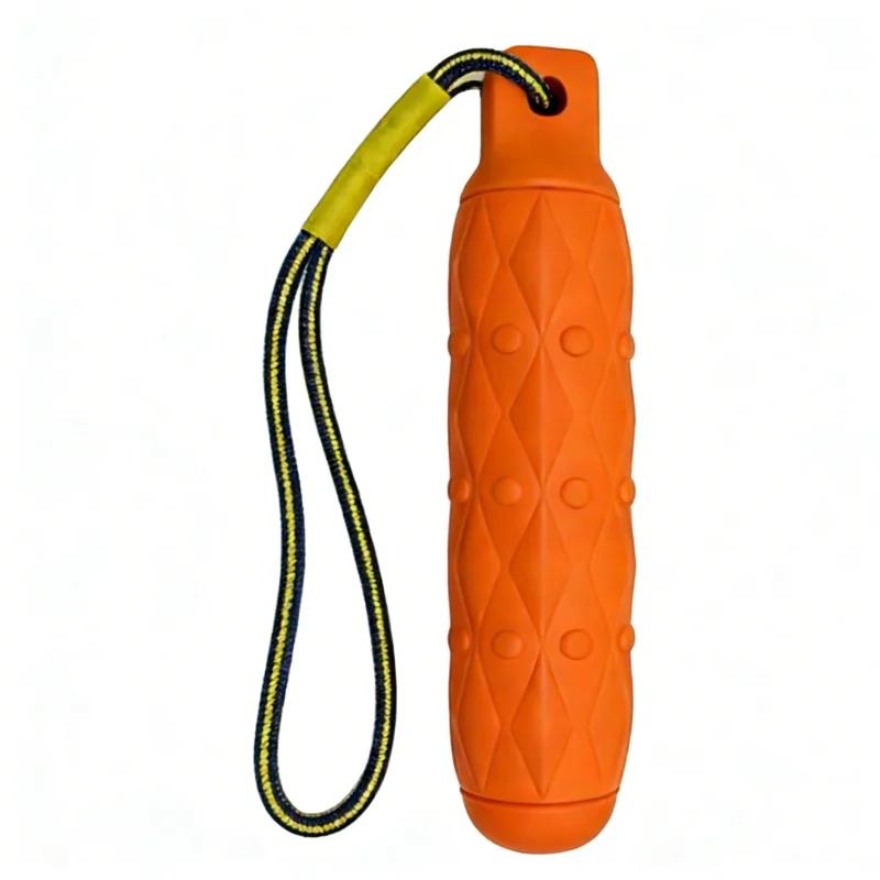 

Indestructible Dog Chew Toy EVA Biting Stick With Rope Tough Durable Large Dog Toys For Aggressive Chewers Safe XS помаранчевий