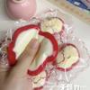 Creative Red Apple Stress Relief Toy Food Grade Silicone Slow-Rebound Fidget Item Holiday Gift