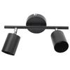 LED Track Light Kit 2 Heads 10.8in Track 90 Degrees Rotatable 2 Light Track Lighting Kit for GU10