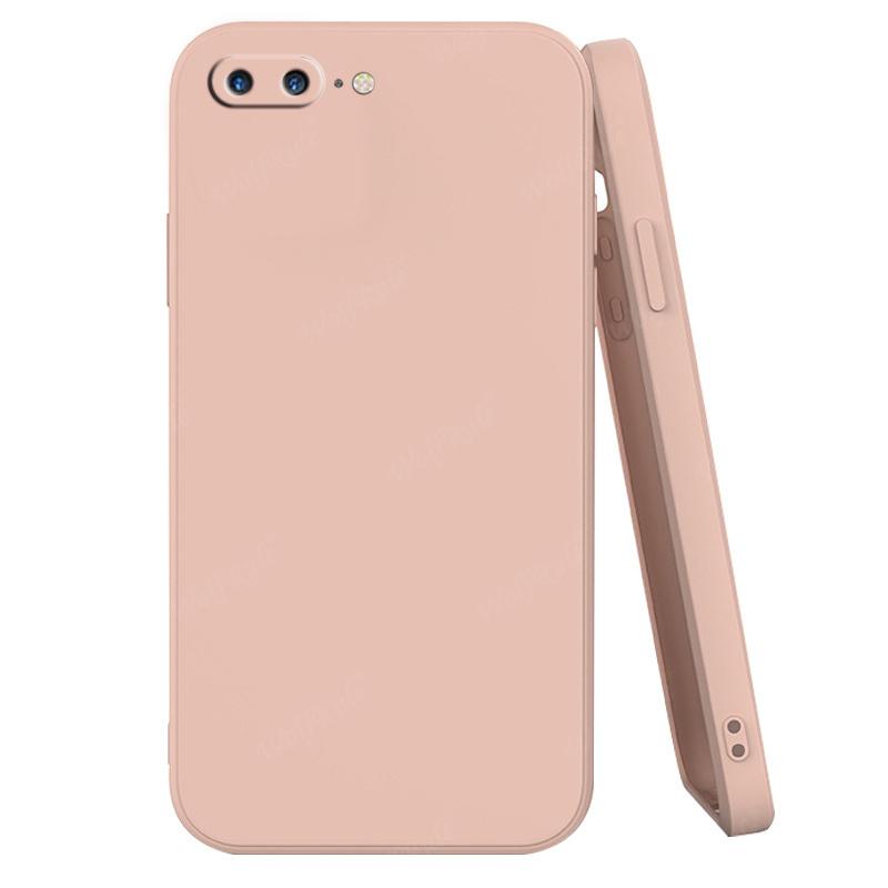 For iPhone 8 Plus Case Cover Apple iPhone 7 8 6 6S Plus Capas Bumper Original Liquid Silicone TPU Soft Cover For iPhone 8 Plus