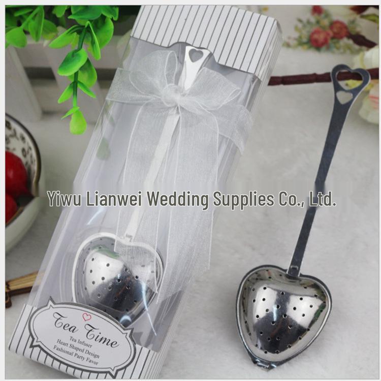Creative Stainless Steel Spoon Fork Set - Fashionable Kitchenware & Tea Infuser Wedding Favors