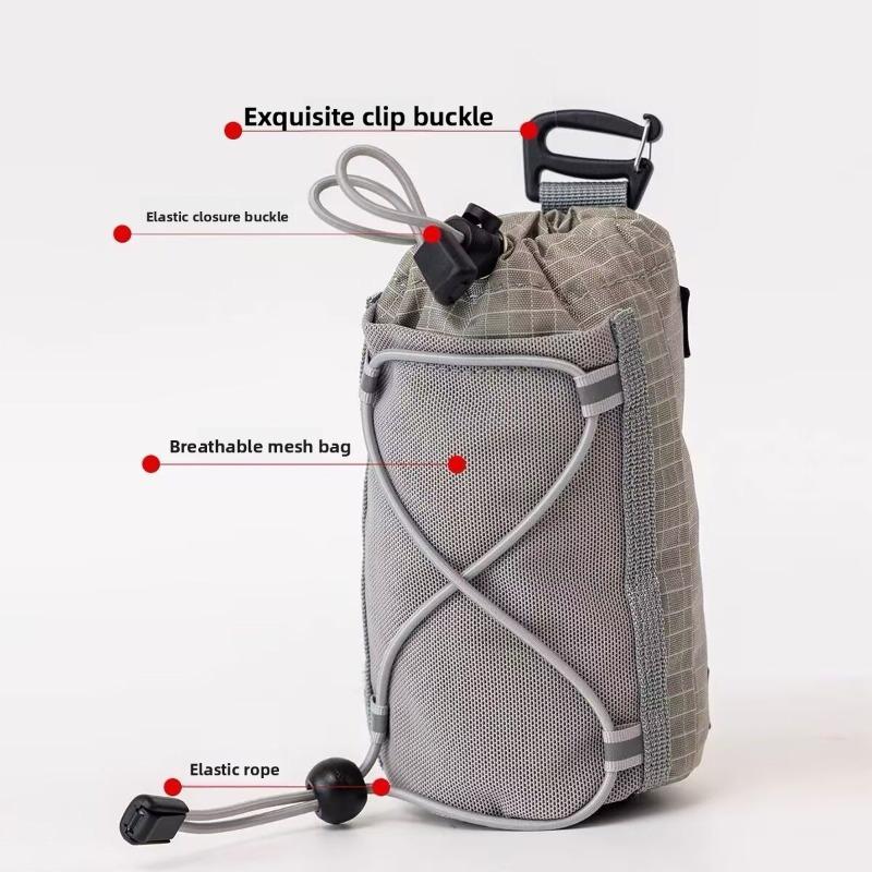 Outdoor Backpack Accessory Phone Bag Ultra Light Nylon Shoulder Strap Bag Hiking Water Bottle Holder Small Storage Pouch
