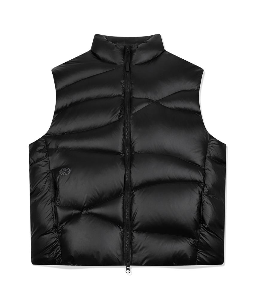 Mahagrid Wavy Down Vest Black(Mg2Fwmb902A)