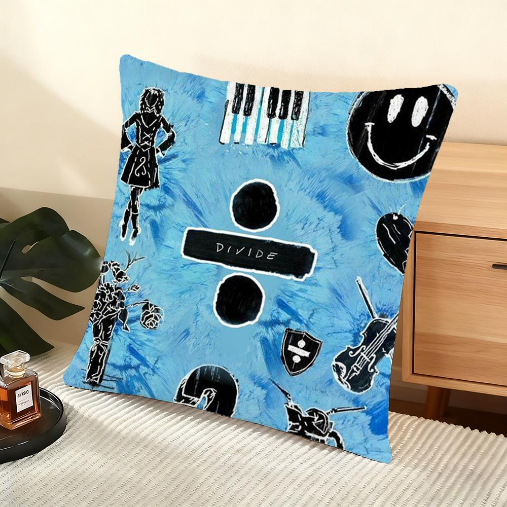 Ed Singer S-Sheeran Cushion Cover Soft Short Plush Pillow Cover Smooth Cozy Texture Aesthetic Cushion Case Home Decor