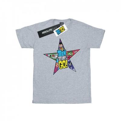 Tricou din bumbac pentru fete Teen Titans Go Star Logo