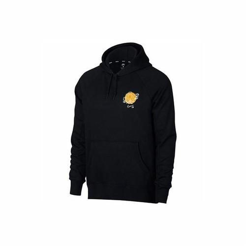 

Nike Men s Black Fleece Pullover Hoodie with Floral Print L чорний