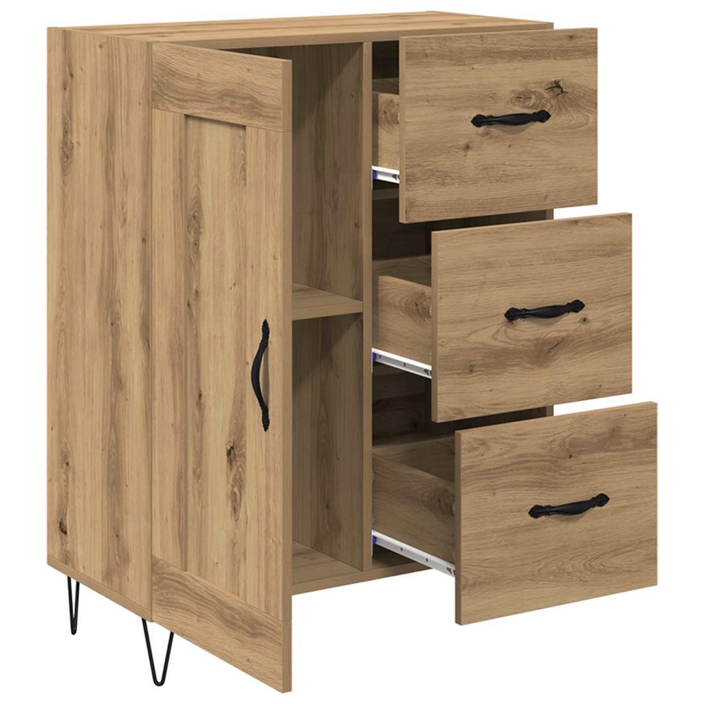Artisan Oak Sideboard 69.5 x 34 x 90 cm Particleboard