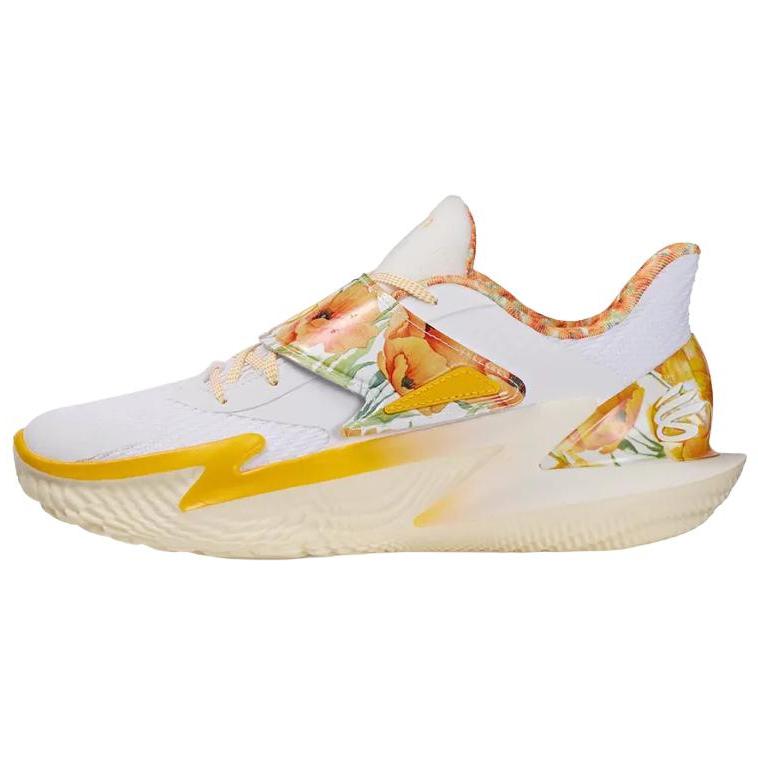 Under Armour Curry Fox 2 Basketball Shoes Unisex White Yellow 6013949-110 42.5