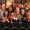 Black Gold New Year Theme Festival Disposable Tablecloths, Party Tableware, Scene Decoration Supplies