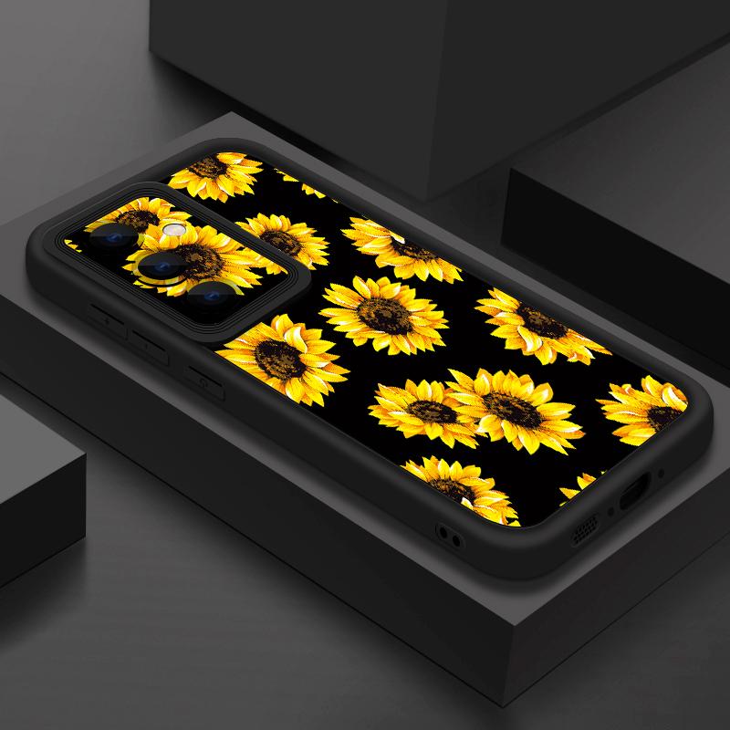 Soft TPU Case For Samsung Galaxy S26 S25 S24 S23 S22 Ultra S23 FE A57 A17 A56 A55 A15 A16 A36 A37 5G Flower Pattern Back Cover