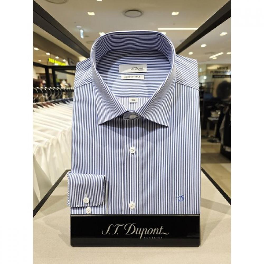 S.T. Dupont Эластичная рубашка с длинным рукавом, приталенная, Se5sm22ls759sny 110