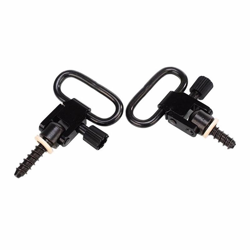 2Pcs Qd Sling Swivels Quick-Unloading Shoulder Strap Ring Buckle Airsoft Hunting