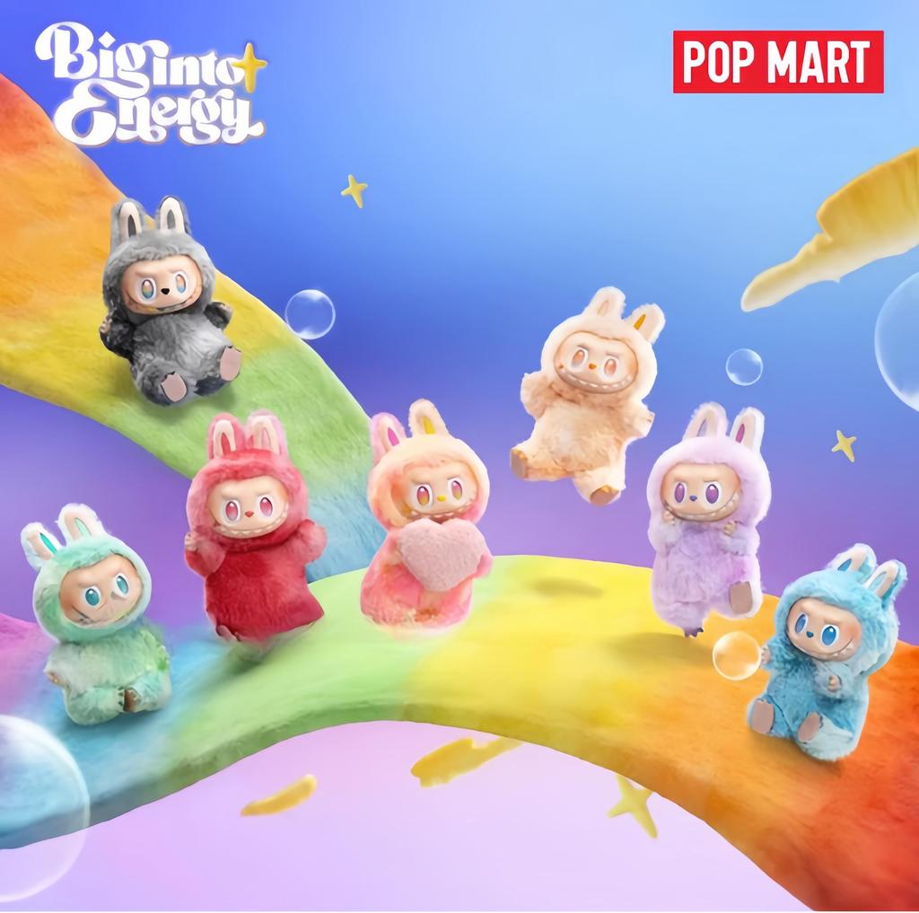 POP MART Лабубу 3.0. брелок серия big into energy - коллекционная игрушка (одна коробка или 6 рандомных)