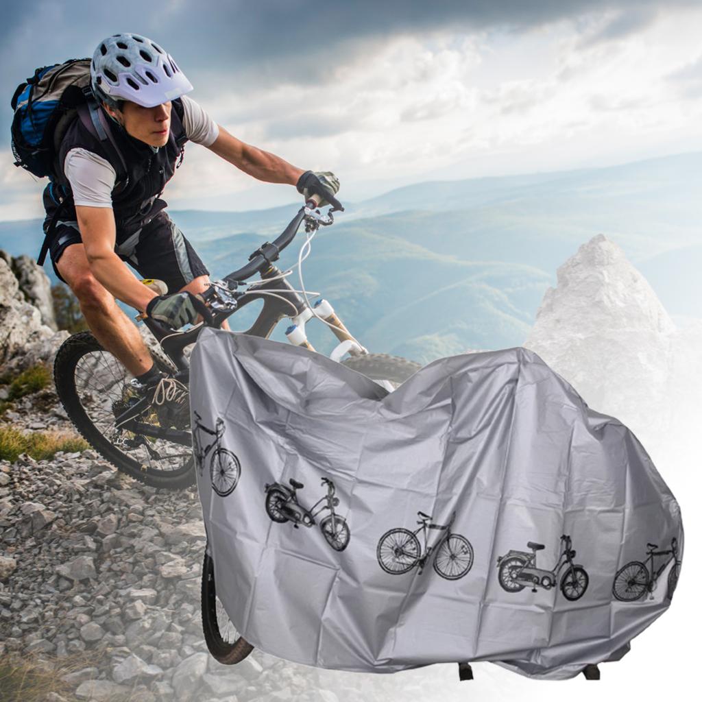 Wind Proof Bike Protective Storage Covers All-Weather All-Season Protection Cover for Mountain Road Electric Bike