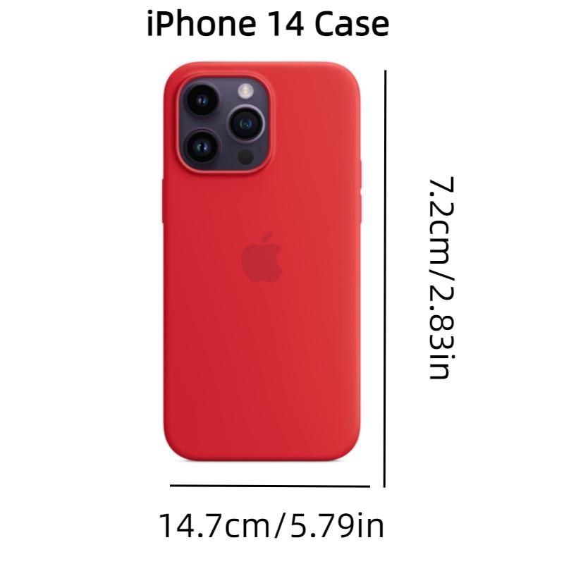 Apple 14 Liquid Silicone Phone Case Full Coverage Magnetic Adsorption Official Protective Cover Purple)