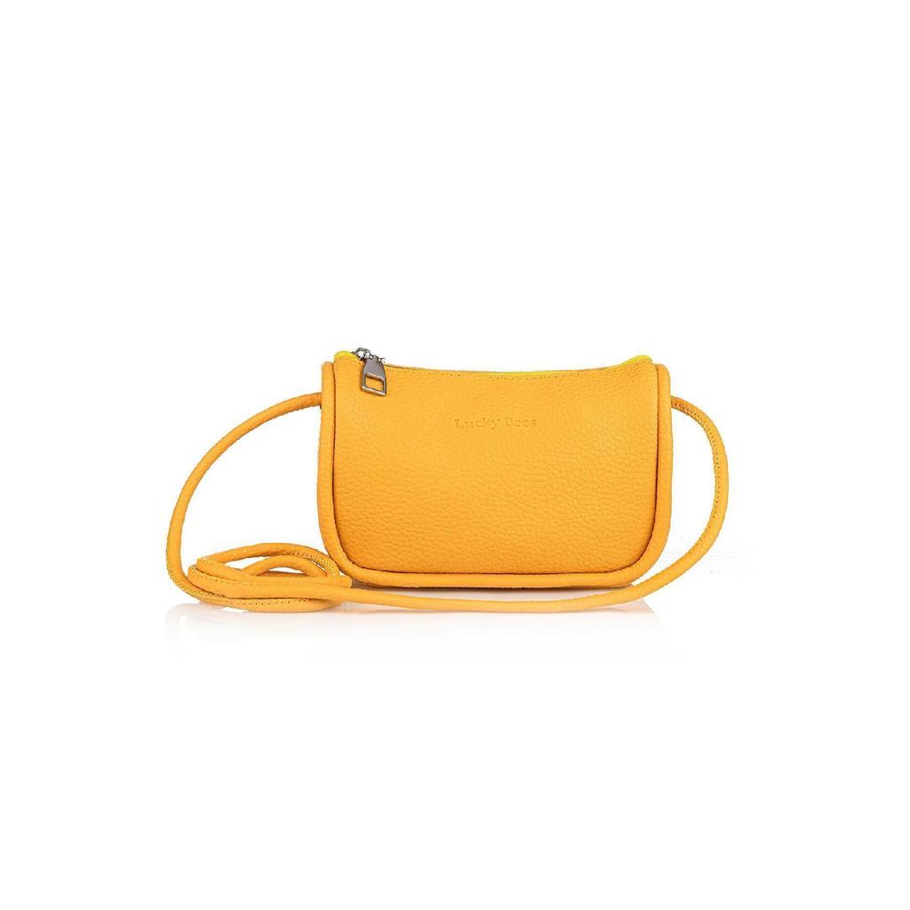 Mini Shoulder Bag With A Zipper With Cross Strap