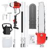 Pole Saw Gas Powered Saw, 26CC Extendable Reach To 9.8FT, 2 Cycle Powerful for Outdoor Tree Trimming