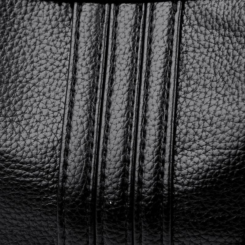 Кожаная сумка Женская сумка среднего возраста Сумка через плечо для матери чёрный — фото 17