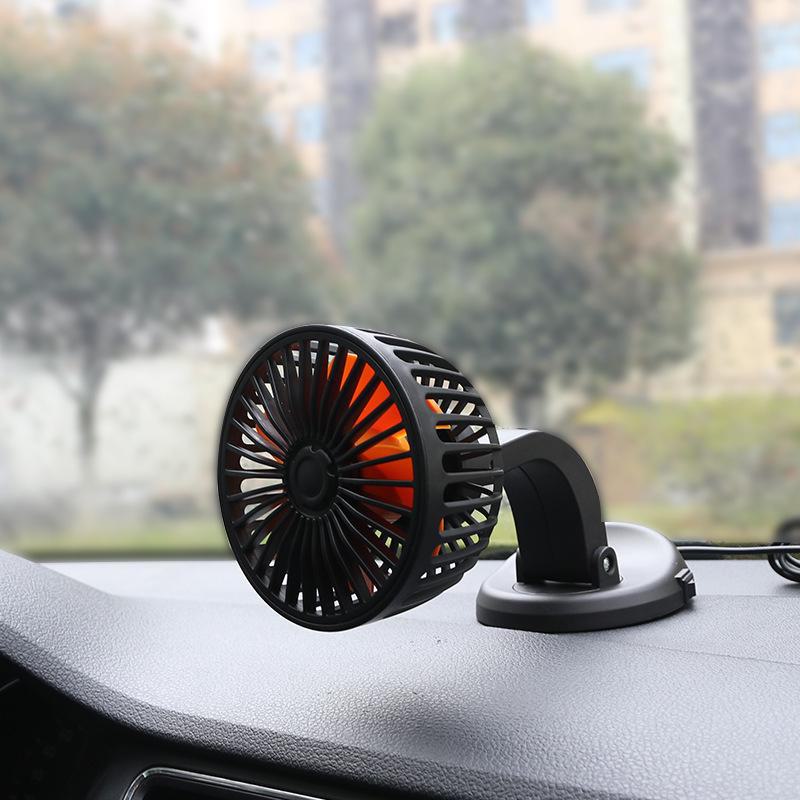 12v24v Usb Portable Telescopic Universal Fan For Car And Truck Rear Seats