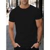 European Size Stylish New Short-Sleeve T-Shirt for Men with a Graphic Print on The Back, Perfect for Spring And Summer. This Trendy Round-Neck Top