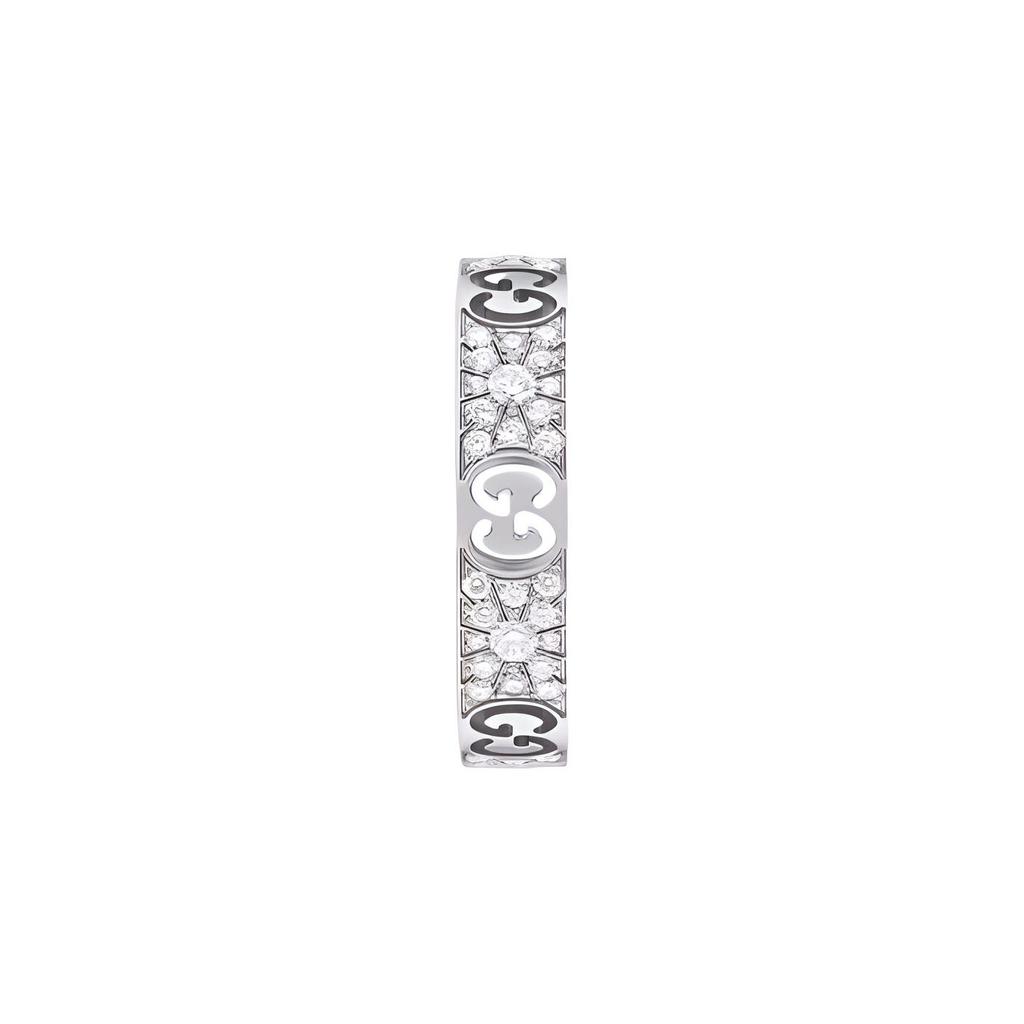 Gucci Icon Hollow Trendy Shiny Ring Women jewelry 729415-J8568-9066