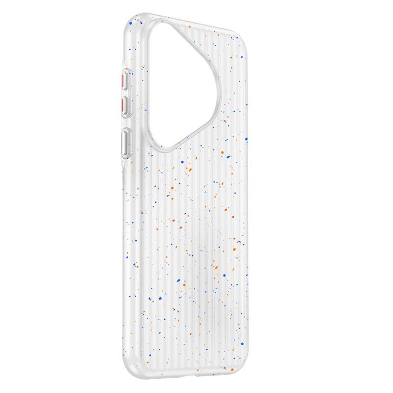 

Кейс для телефона Huawei Pura70 с гофрированным узором, имитирующим брызги краски, P70pro, полная защита от падений, P70ultra, жесткий ПК-кейс Pura70Ultra